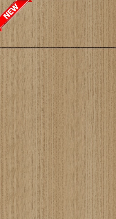 Oak Blonde slab cabinet door